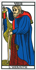 L'Hermite carte Tarot de Marseille grimaud voyance