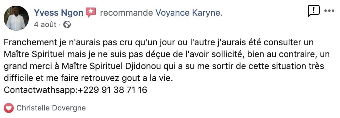 avis voyance consultation karyne